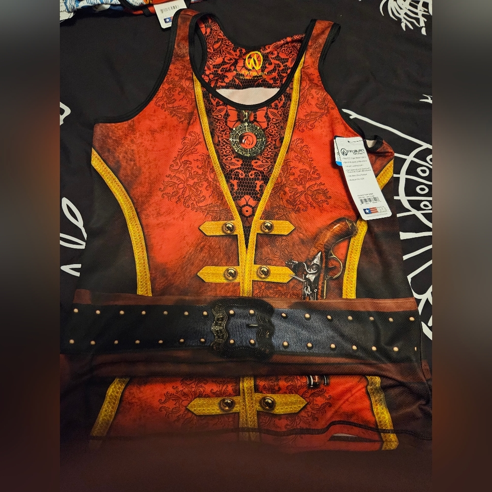 InkNburn Pirate Singlet NWT XLarge